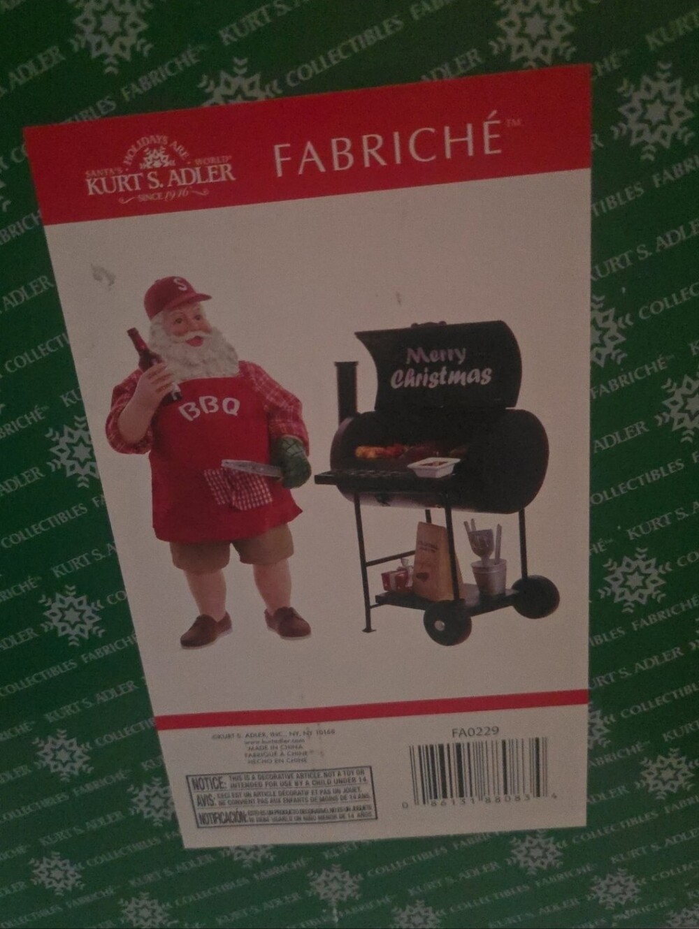Kurt S. Adler BBQ Santa